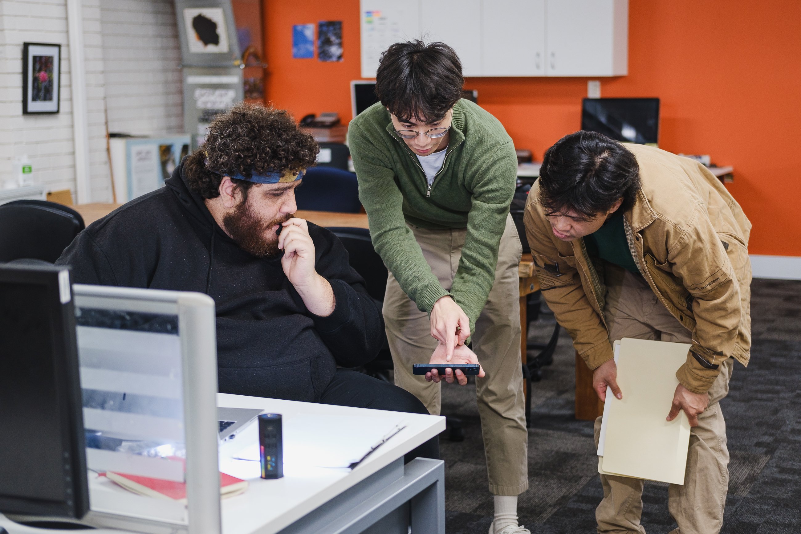 Filmmakers collaborating